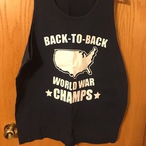 Men’s World War champ tank top